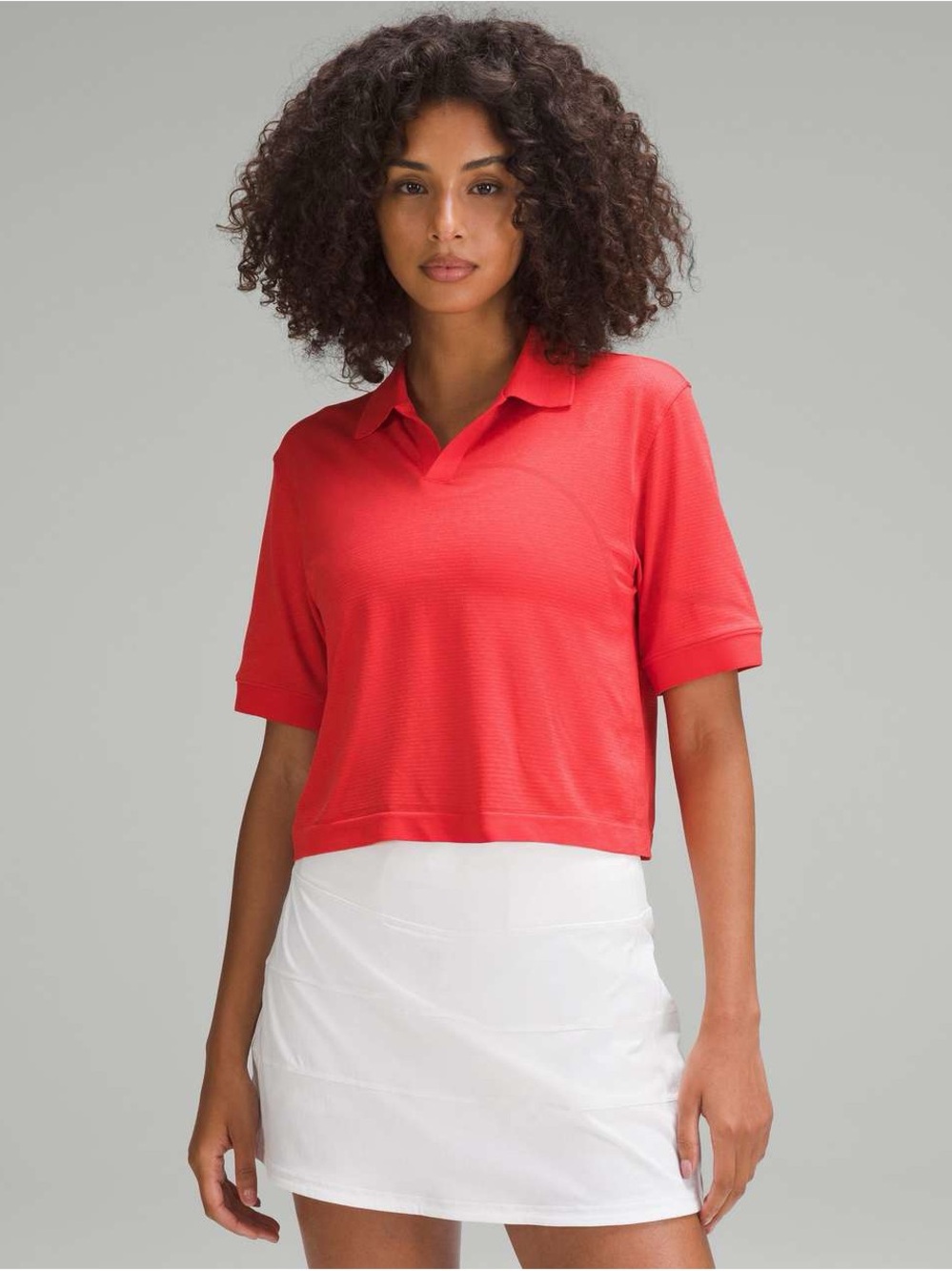 Lululemon Swiftly Tech Relaxed-Fit Polo Shirt
Hot Heat  Red Glow Womans Size 4